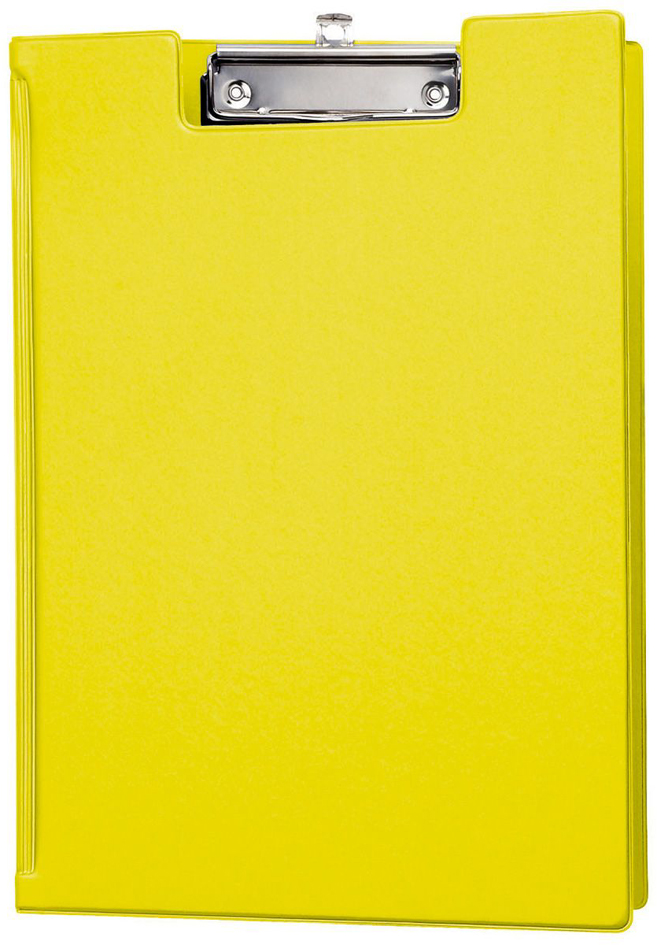 MAUL Porte-bloc à pince, plastifié, A4, jaune