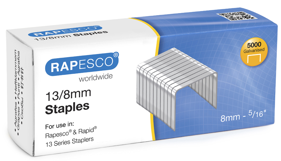 RAPESCO Agrafes pour pistolet agrafeur 13/10, galvanisé