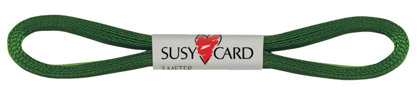 SUSY CARD Ruban cadeau 'Easy', 6 mm x 3 m, vert foncé