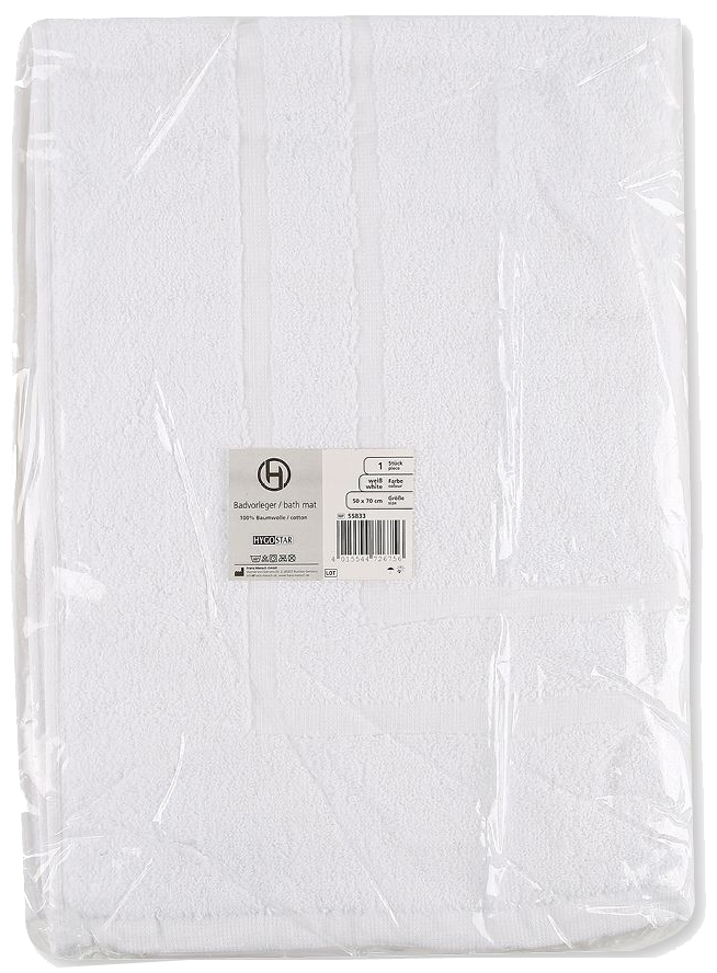 Tapis de bain, emballé