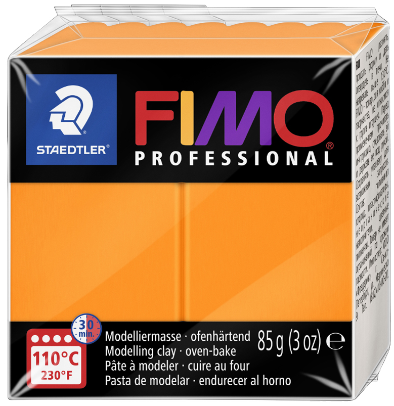 FIMO PROFESSIONAL Pâte à modeler, à cuire au four, orange
