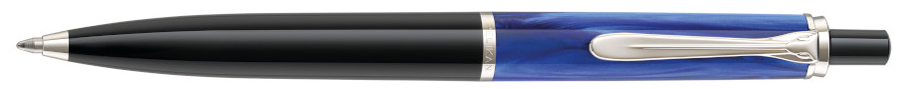 Pelikan Stylo à bille rétractable K 205, bleu marbré