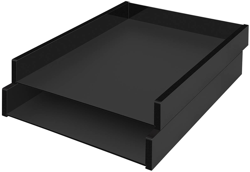Corbeille à courrier "black office", empilable