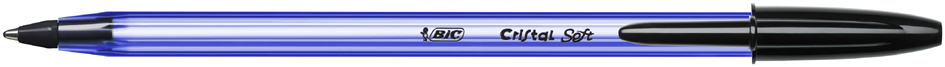 BIC Stylo à bille Cristal Soft, noir