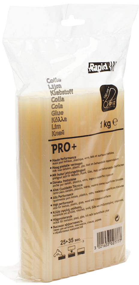 Rapid Cartouche de colle PRO+, jaune, 10 kg
