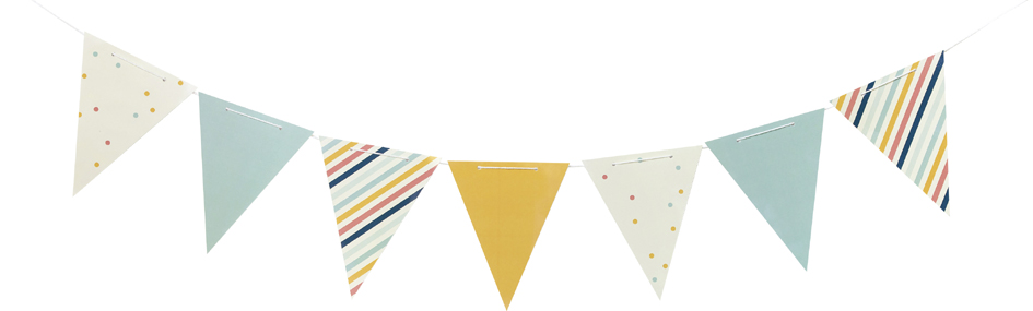 Guirlande de fanions "Mix & Match"