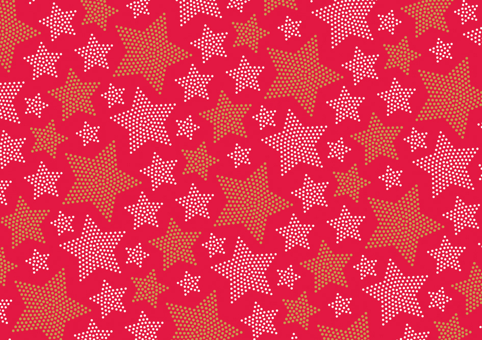 SUSY CARD Papier cadeau de Noël 'étoiles'