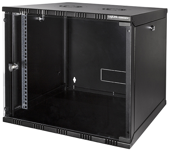 Visuel de référence: coffret mural 19", démonté (Flatpack), noir