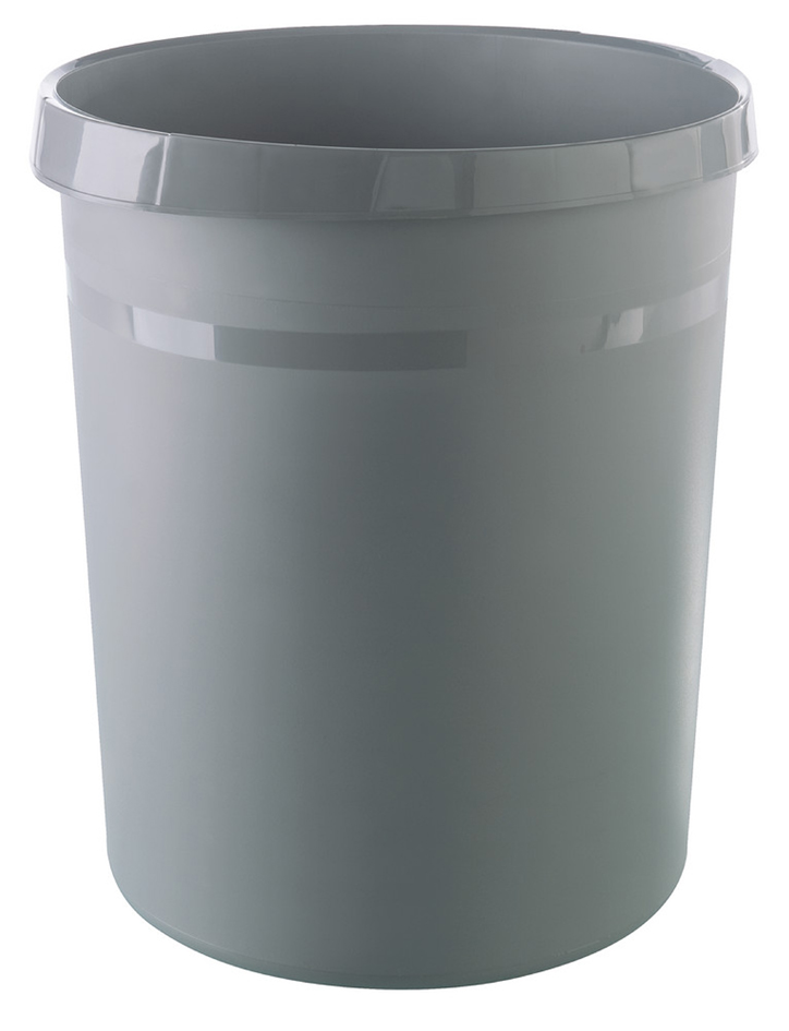 HAN Corbeille à papier GRIP KARMA, plastique, 18 L, gris