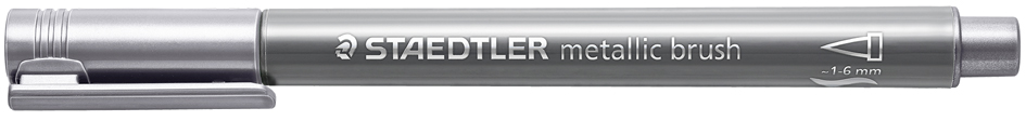 STAEDTLER Feutre pinceau métallisé, argent