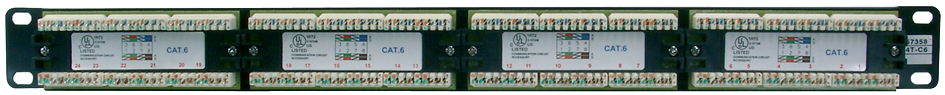 DIGITUS 19' panneau de brassage, Cat.5e, 24 ports RJ45, 1 U