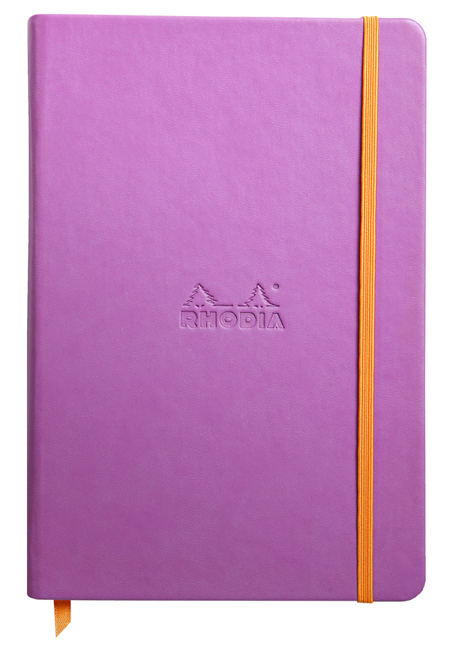 RHODIA Carnet rigide RHODIARAMA, A5, ligné, lilas