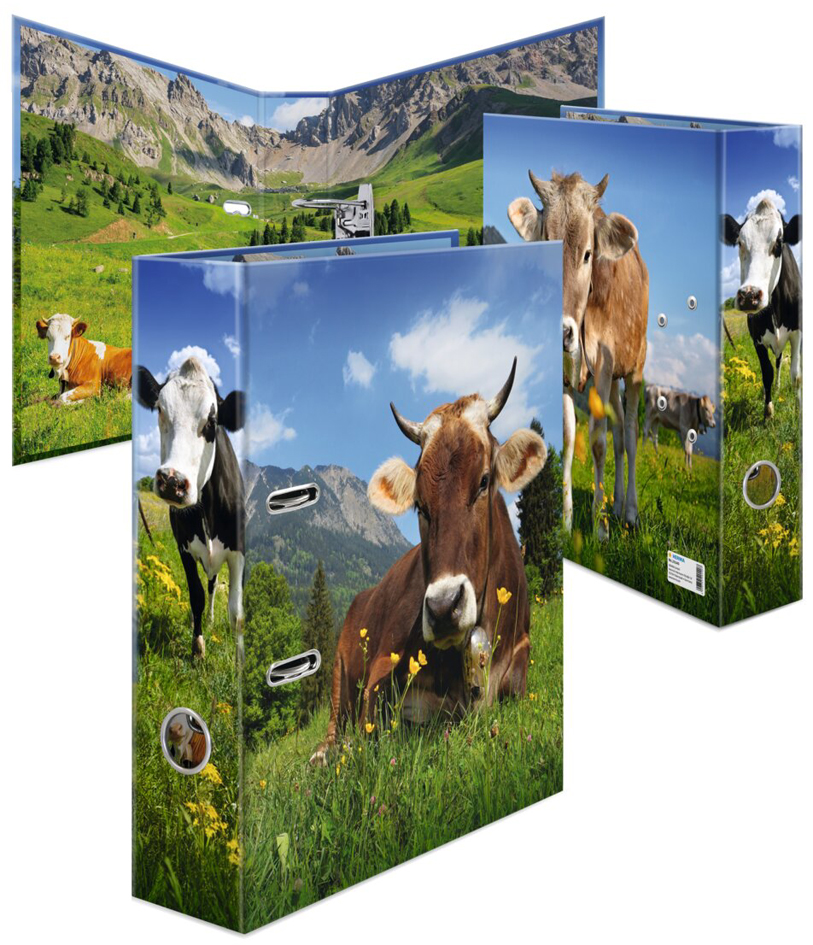 HERMA Classeur à motif 'Vache d'alpages', A4