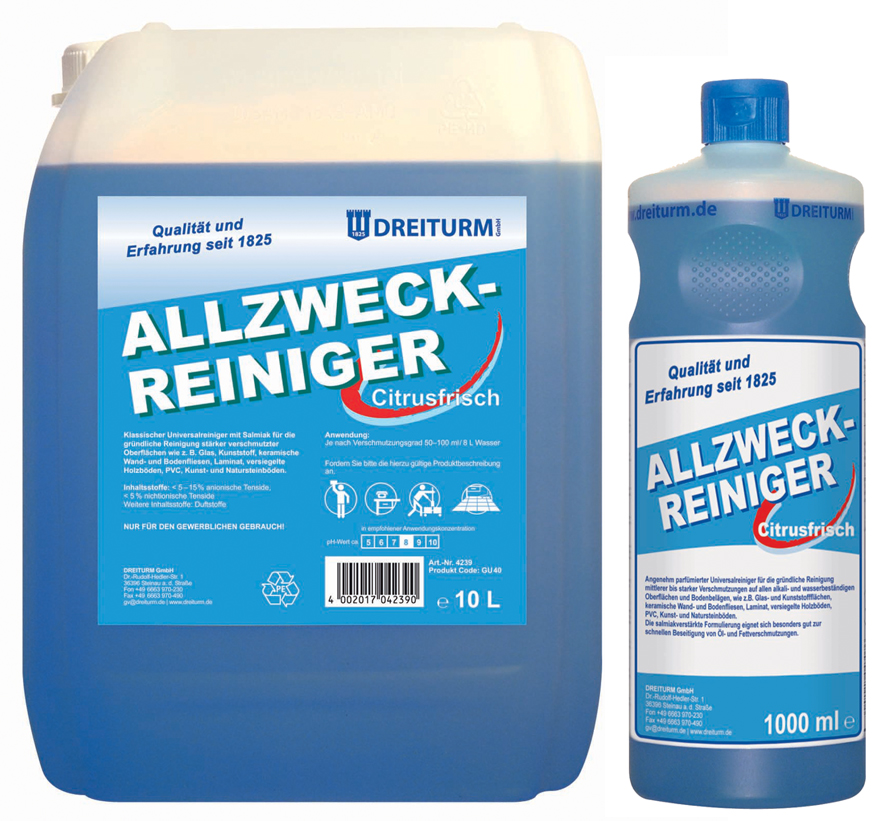 DREITURM Nettoyant multi-usage avec ammoniac, 1 litre