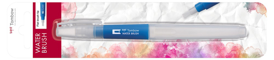 Tombow Pinceau à réservoir d'eau, plat, blister