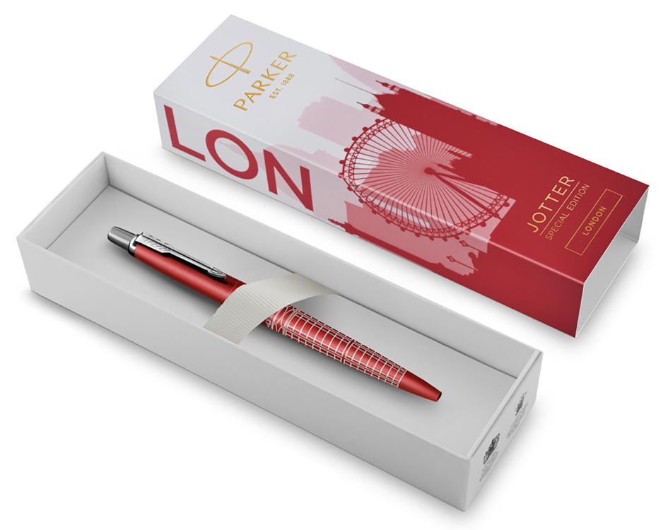 Stylo Ã  bille rÃ©tractable JOTTER Ã©dition spÃ©ciale Londres, Ã©crin cadeau