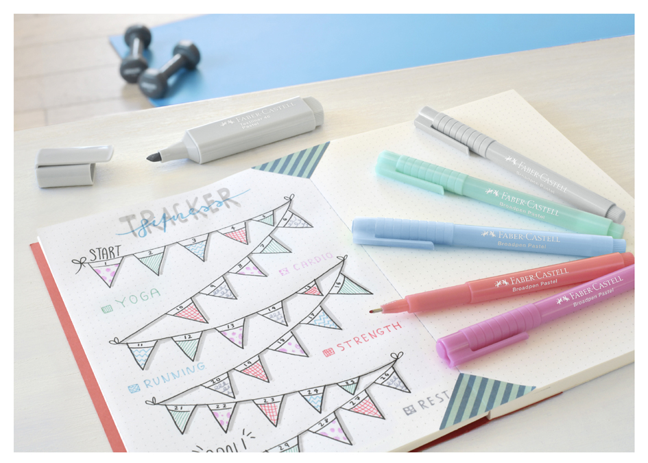 FABER-CASTELL Feutre BROADPEN Pastel, abricot