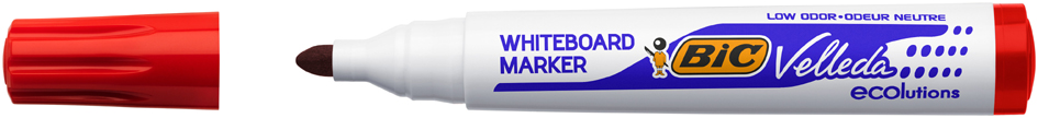 BIC Marqueur tableau blanc Velleda 1701 ECOlutions, rouge