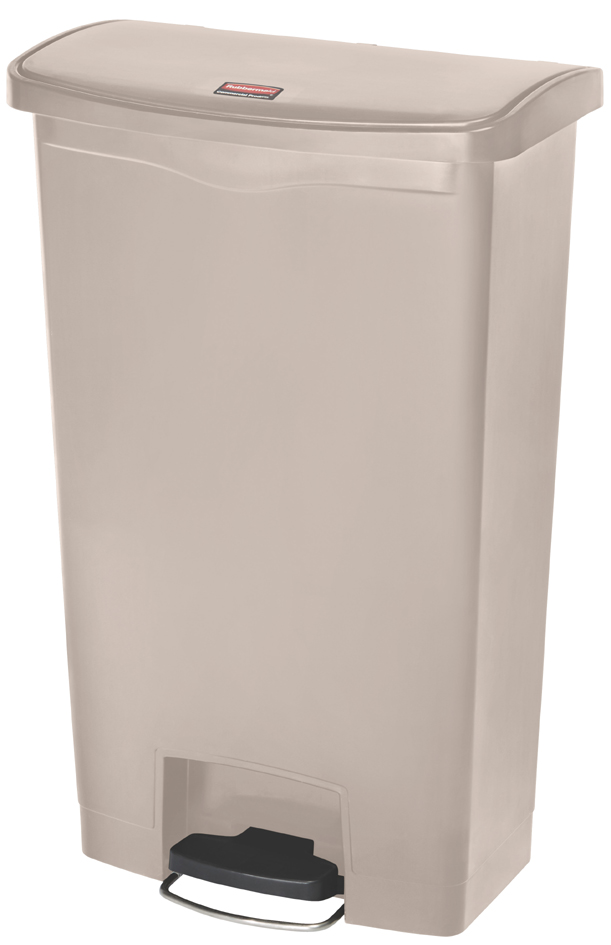 Collecteur à pédale Slim Jim, 68 litres, beige