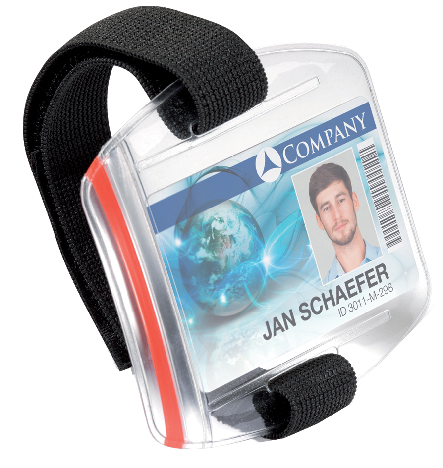 Porte-badges, avec passant pour bras