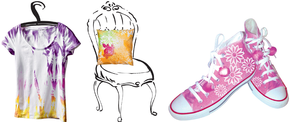 Peintures pour textiles en spray
