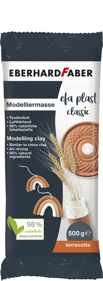EBERHARD FABER Pâte à modeler EFA plast classic, terracotta