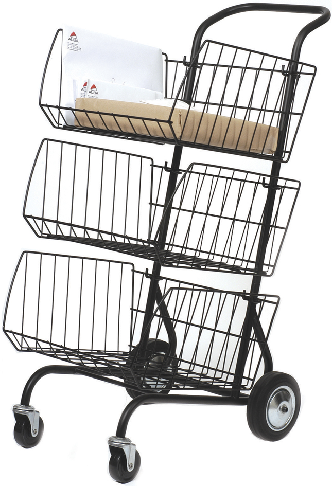 Chariots de transport du courrier