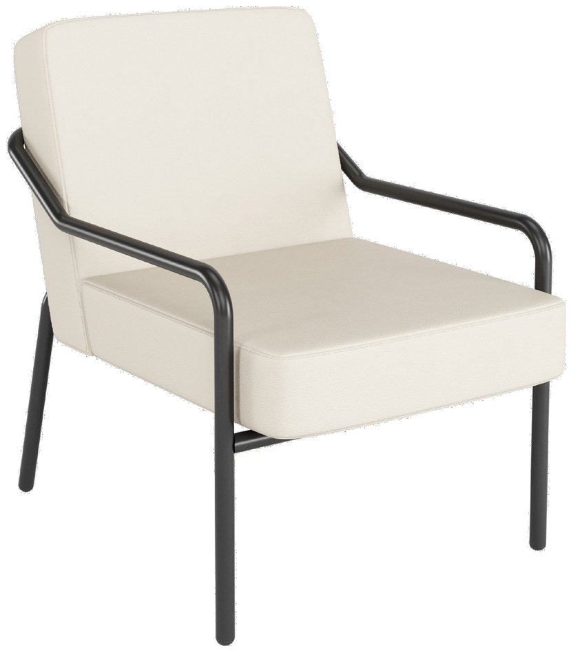 PAPERFLOW Fauteuil visiteur MEDSO KLASSIK M, simili-cuir