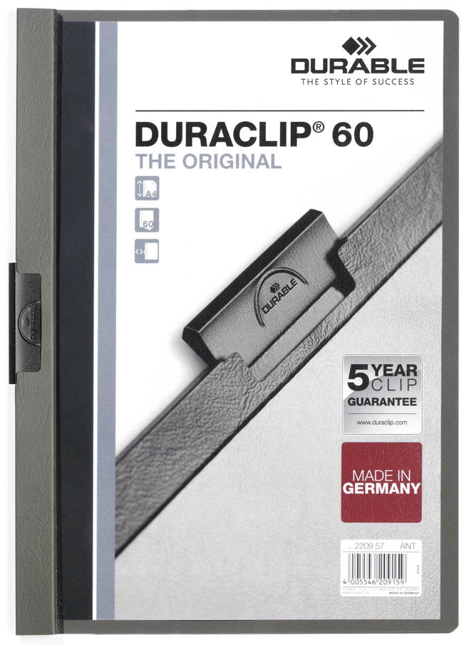DURABLE Chemise à clip DURACLIP ORIGINAL 60, A4