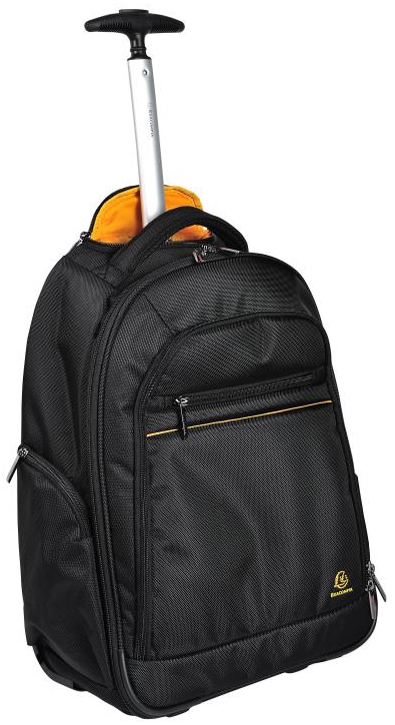 EXACOMPTA Sac à dos trolley EXABUSINESS, polyester, noir