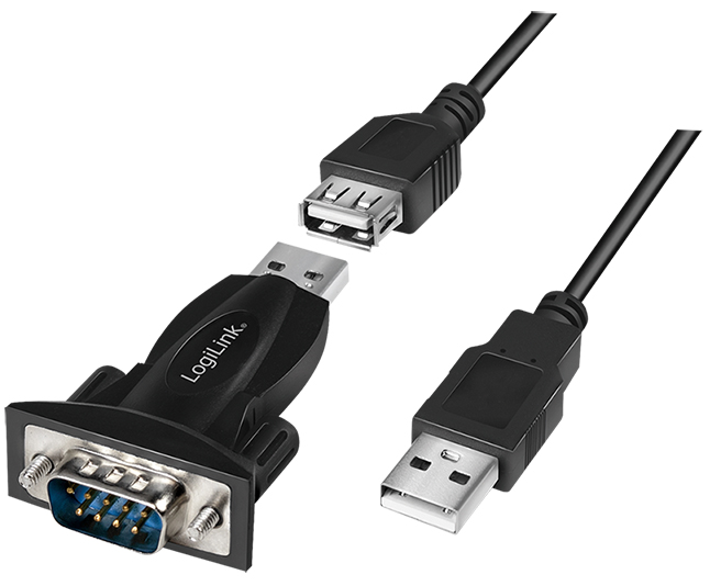Adaptateur USB 2.0 - RS232 avec rallonge
