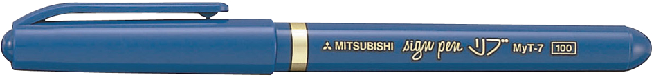 uni-ball Feutre SIGN PEN MYT7 B, bleu
