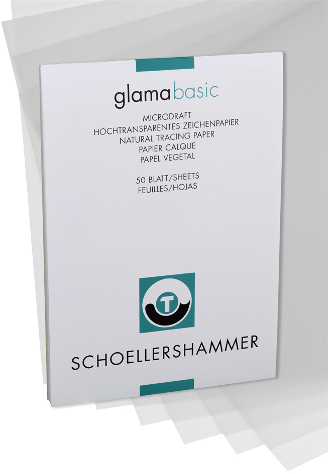 SCHÖLLERSHAMMER Bloc papier calque, A3, 80 g/m2