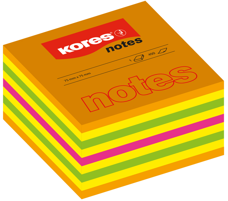 Bloc-note cube "Néon"