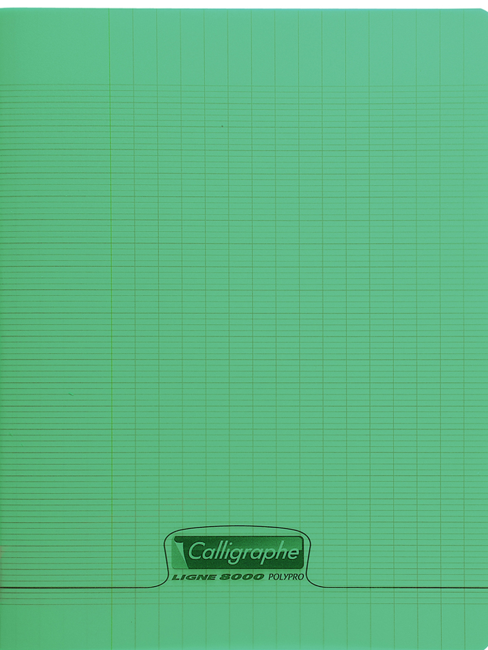 Visuel de référence: Cahier piqûre polypro, vert