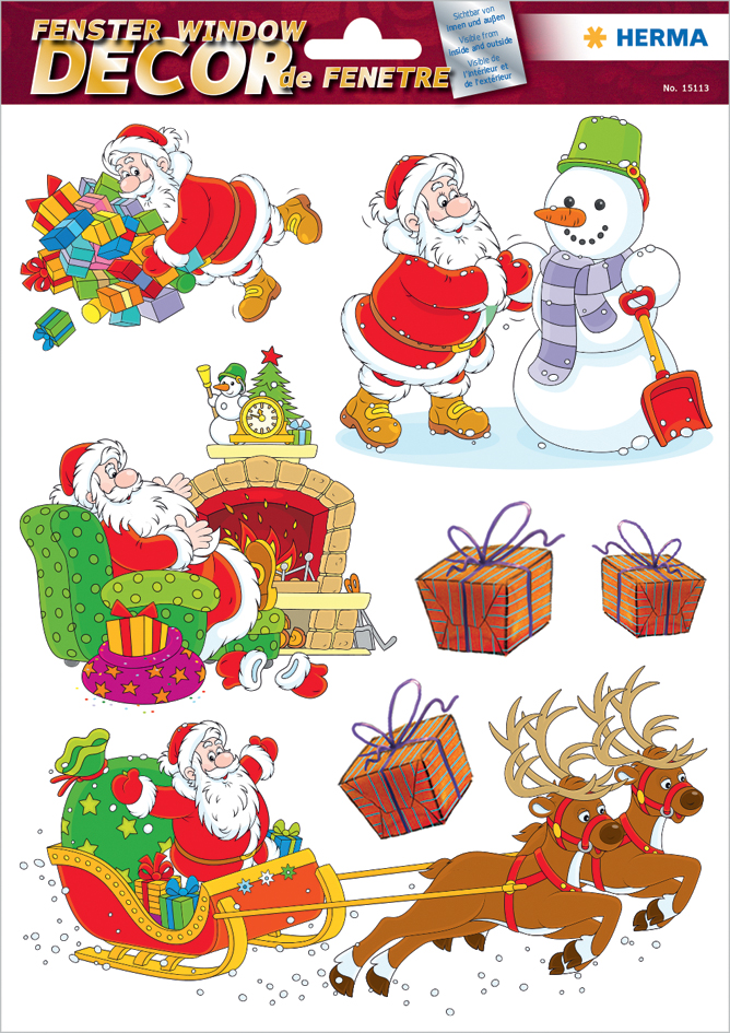 Décorations de fenêtre de Noel