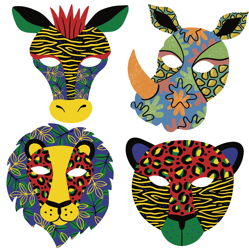 Visuels de référence: masques pour enfants