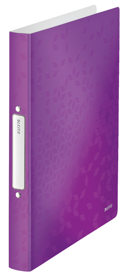 LEITZ Classeur à anneaux WOW, A4, PP, 2 anneaux, violet