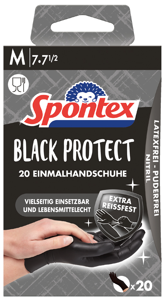 Gant en nitrile Black Protect, emballage