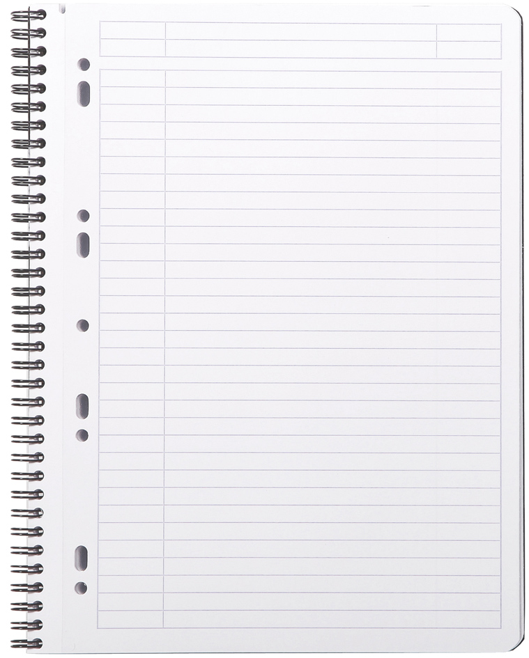 RHODIA Cahier à spirale 'Note Book', A4+, ligné, noir