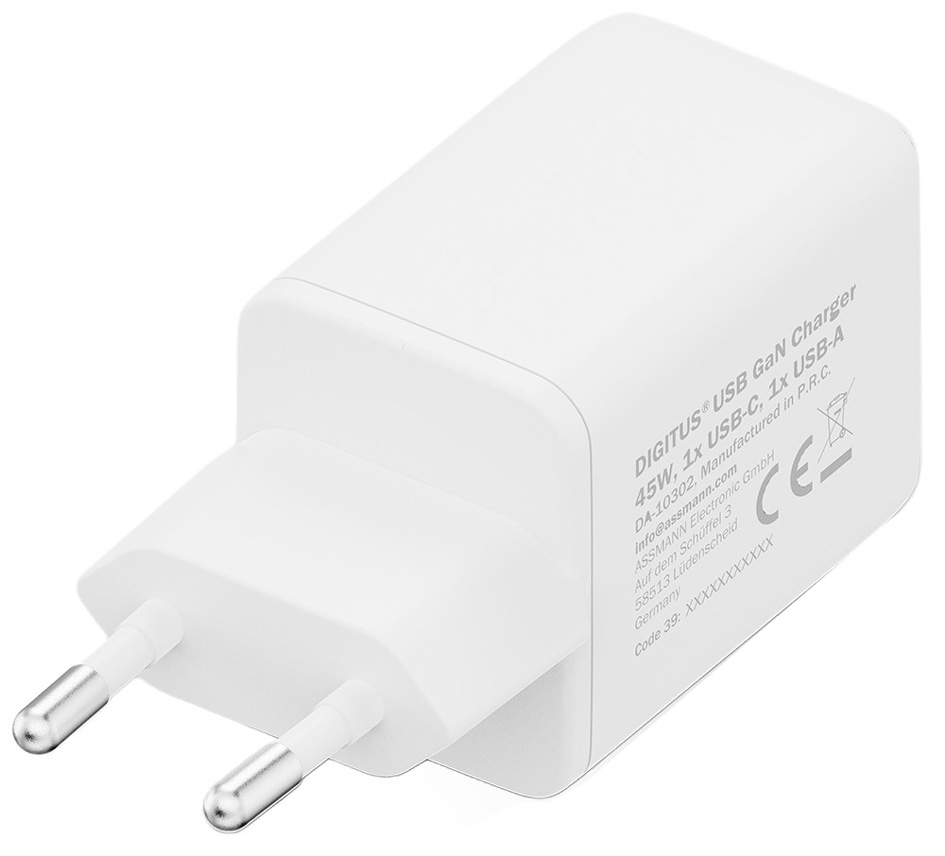 Chargeur secteur USB GaN 45 watts