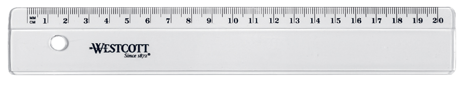 Règles plates en plastique