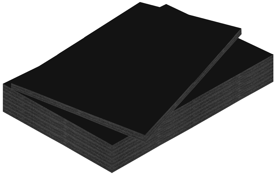 Carton plume, noir