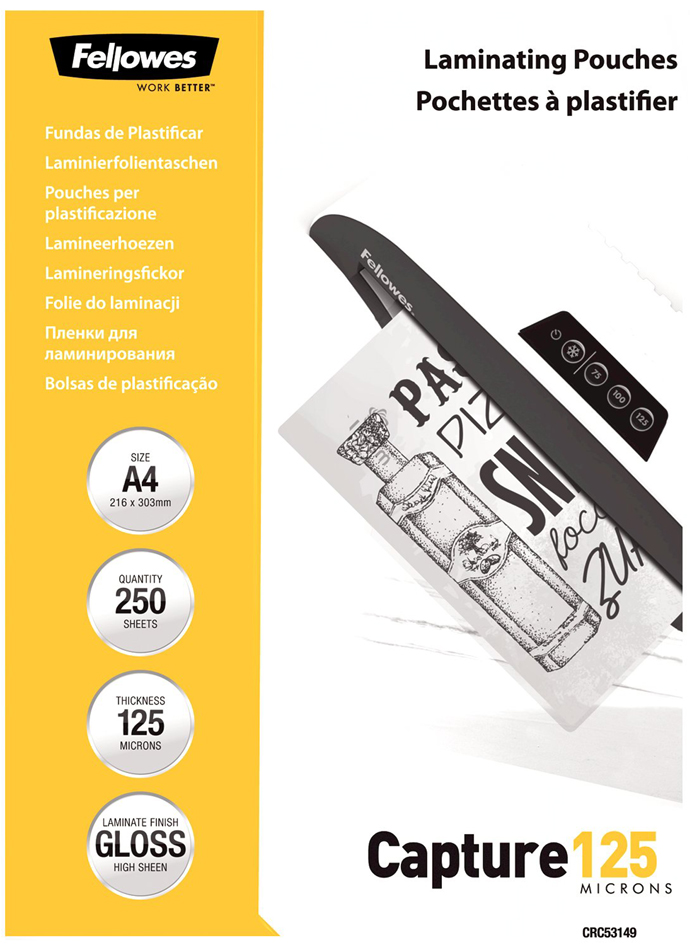 Fellowes Pochette de plastification, A4, 250 microns