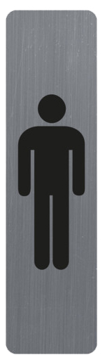 Plaque de signalisation "Homme"