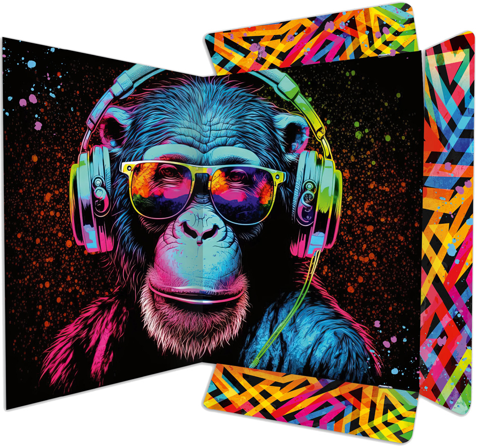Pochette à dessins "Neon", vue intérieure