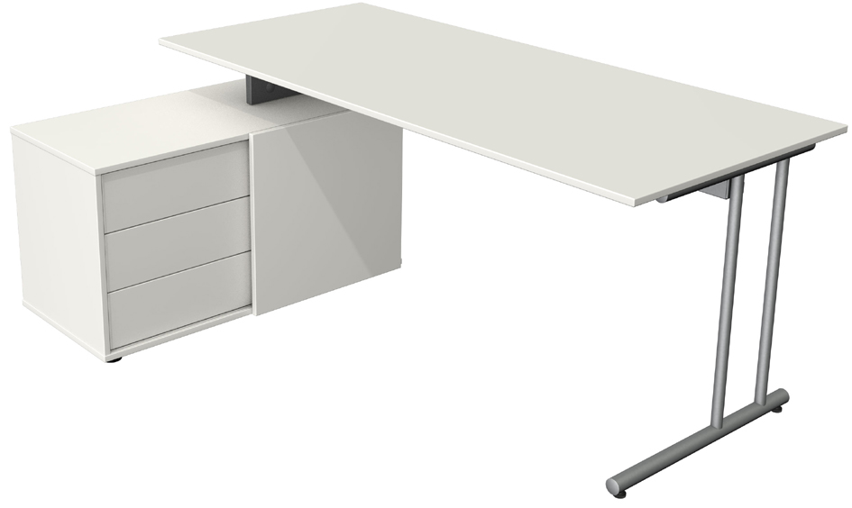 kerkmann Poste de travail complet Start Up, blanc
