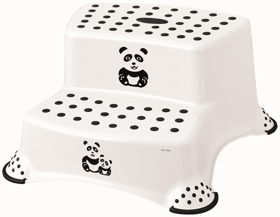 keeeper kids Marchepied 'igor panda', 2 marches, blanc