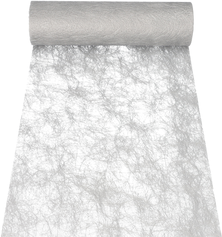 PAPSTAR Chemin de table / ruban décoratif 'Sizoflor', argent
