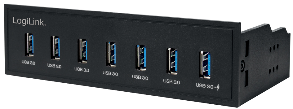 LogiLink Hub USB 3.0 de 5,25' avec port de chargement rapide
